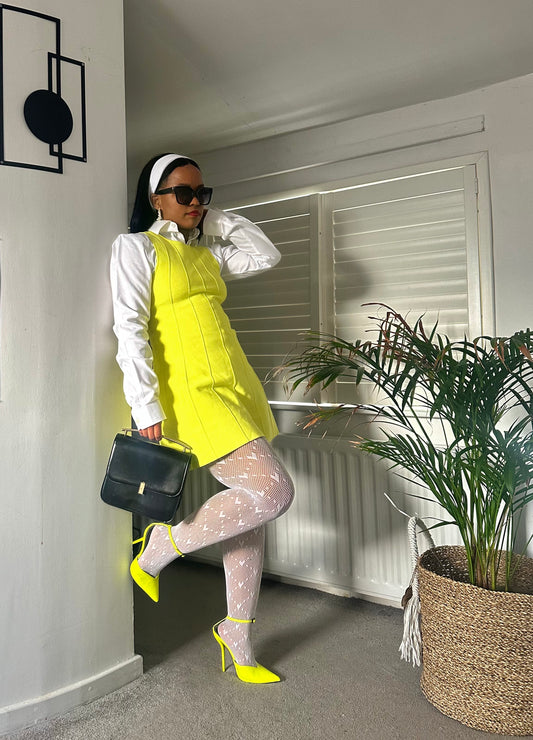 white mesh Stockings